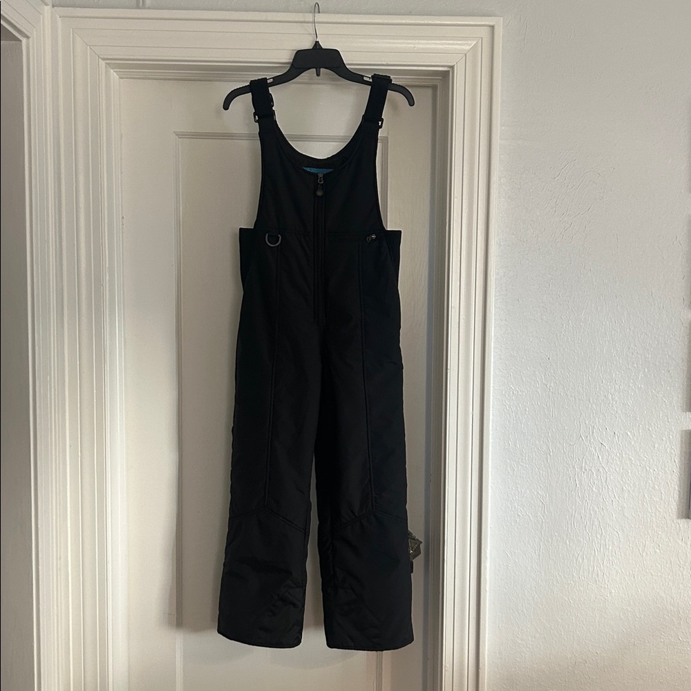 Chalet Black Ski Bib - Youth Large